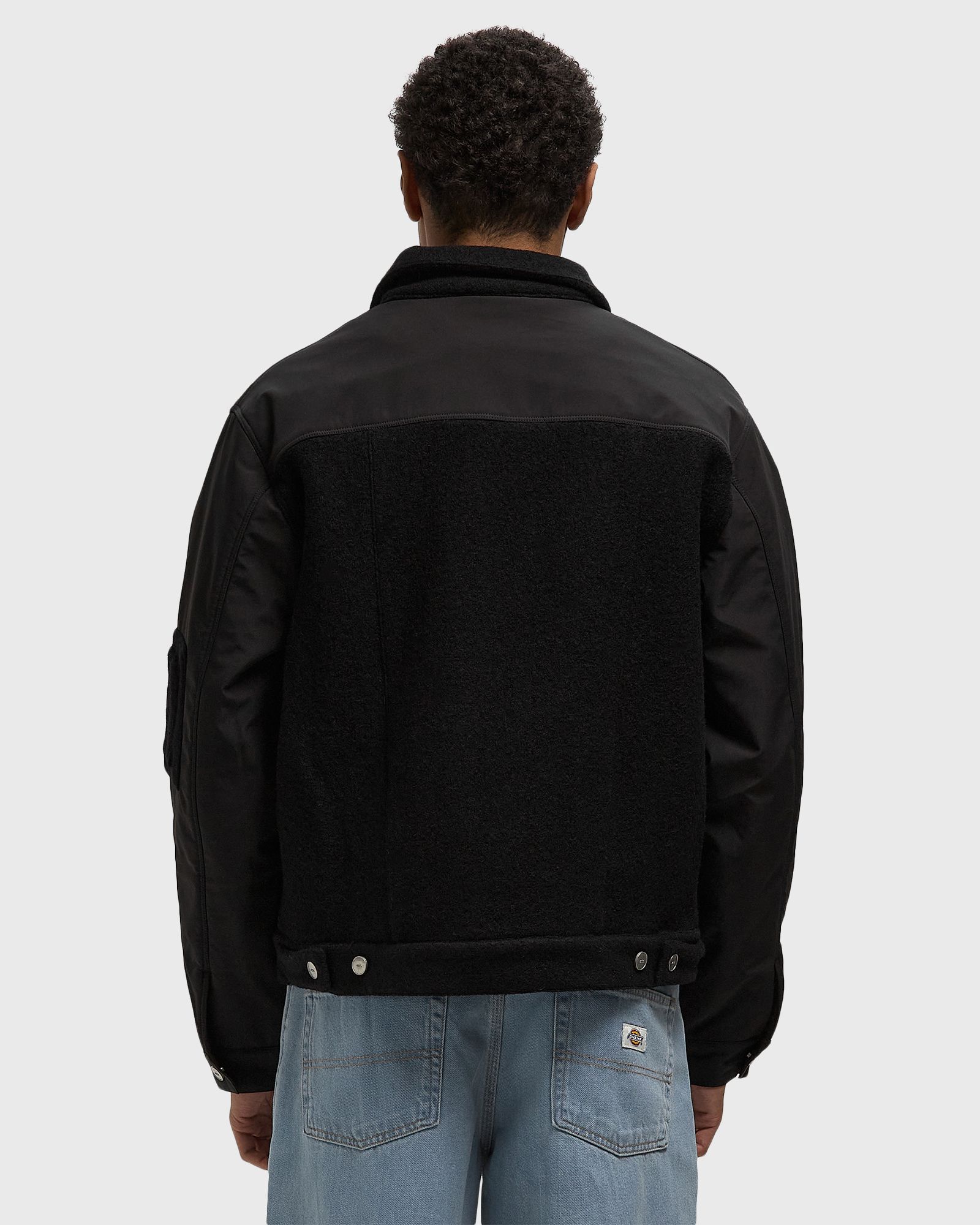 Nylon/wool combo jacket