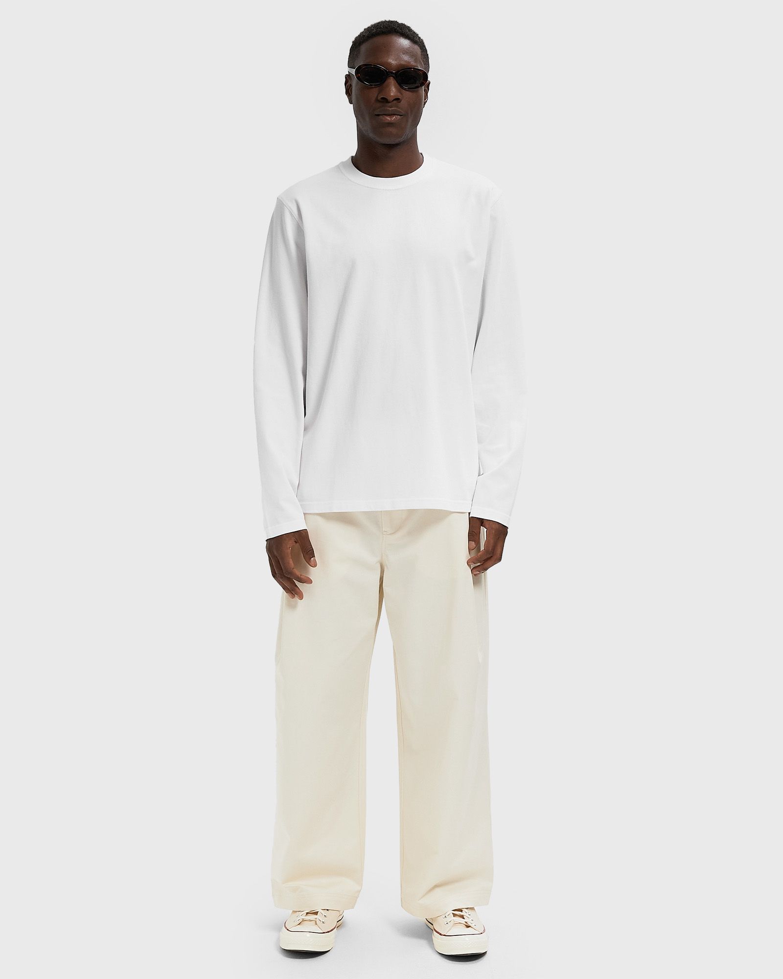 Pleaded Cotton Pants