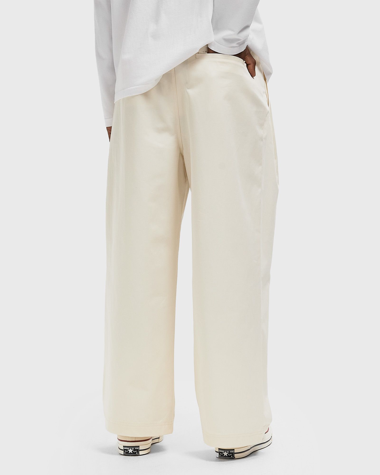 Pleaded Cotton Pants