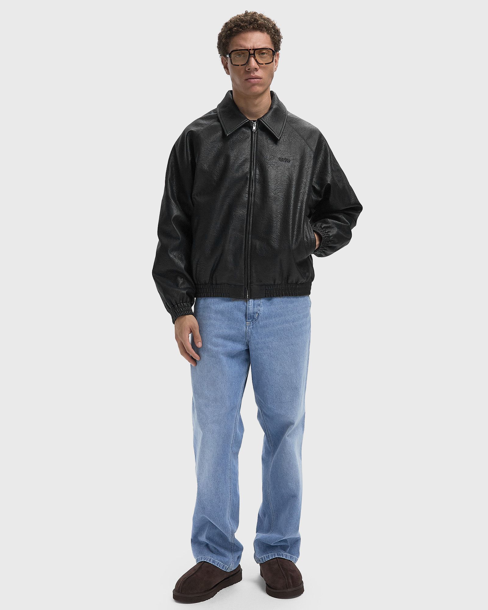 ジャケット・アウター Arte Basic Leather Jacket Basic Leather Jacket - Black – Arte Antwerp