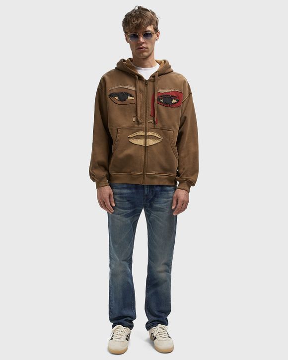 Thumbnail - Face patchwork heavyweight zip up