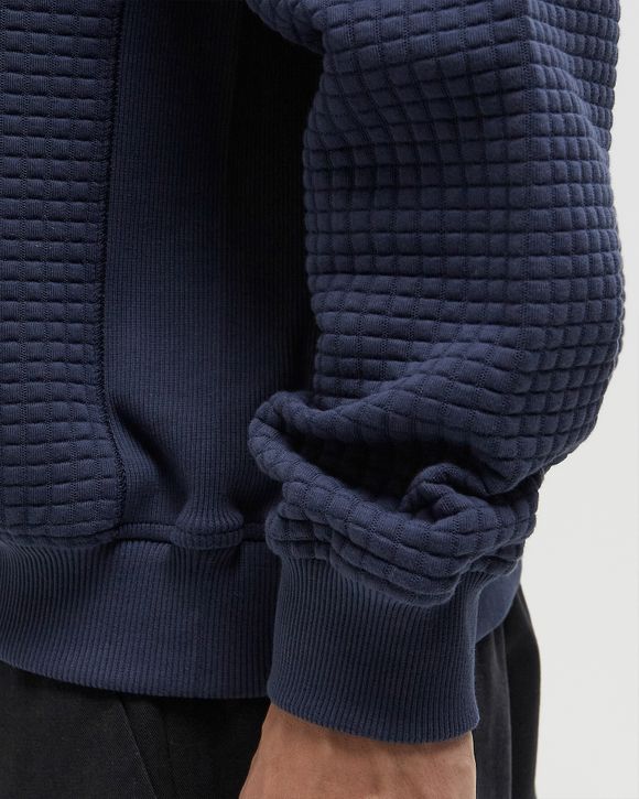 NAVY GRID SWEATSHIRT