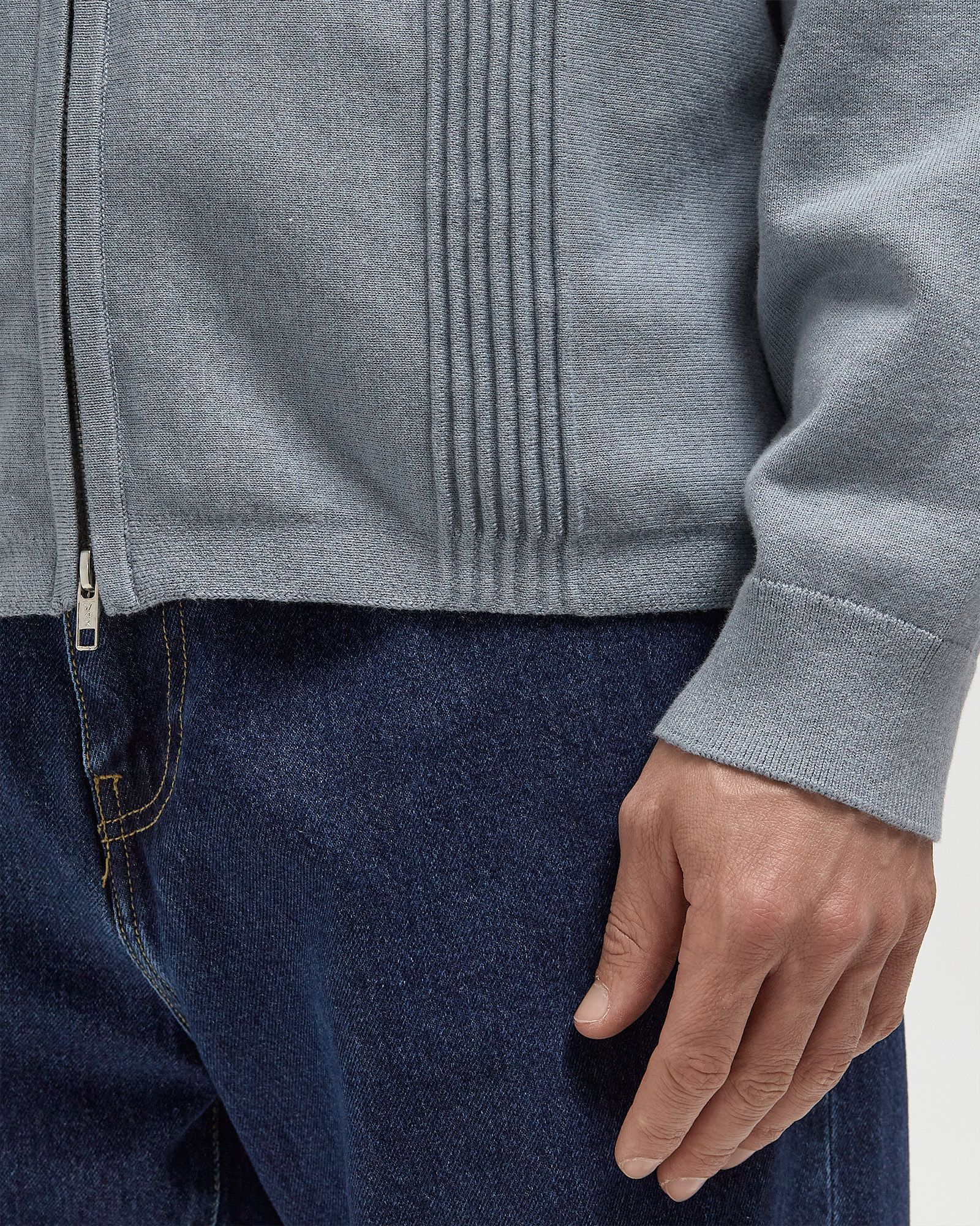 LENNOX ZIP POLO MILANO RIPPLE STRIPE