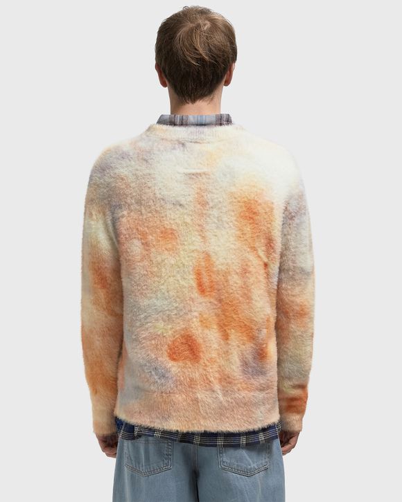 Watercolor face mohair sweater