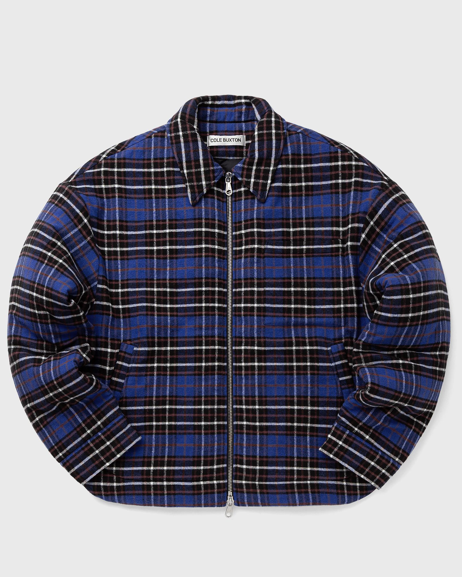 Cole Buxton Cole Buxton FLANNEL OVERSHIRT in blue