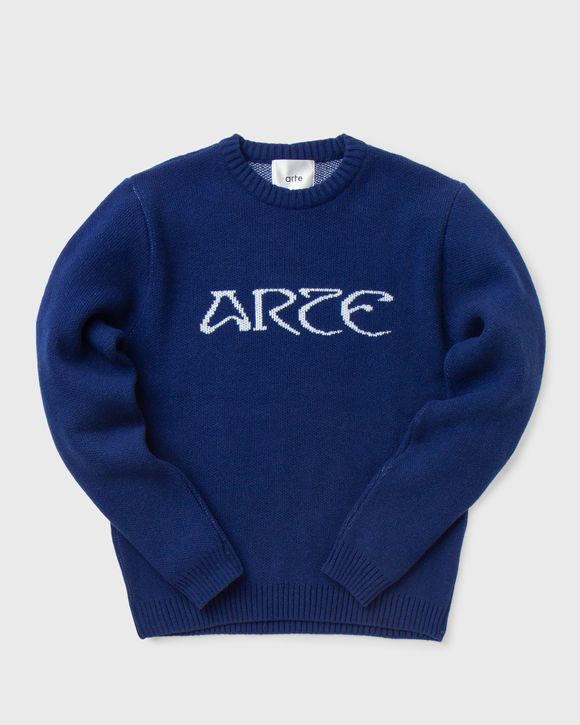 Arte Antwerp Koch Logo Knit Sweater Blue NAVY