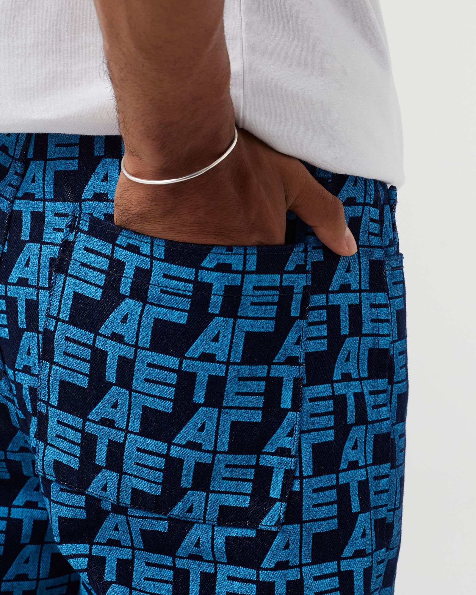 Jean Allover Pants (slightly tapered)