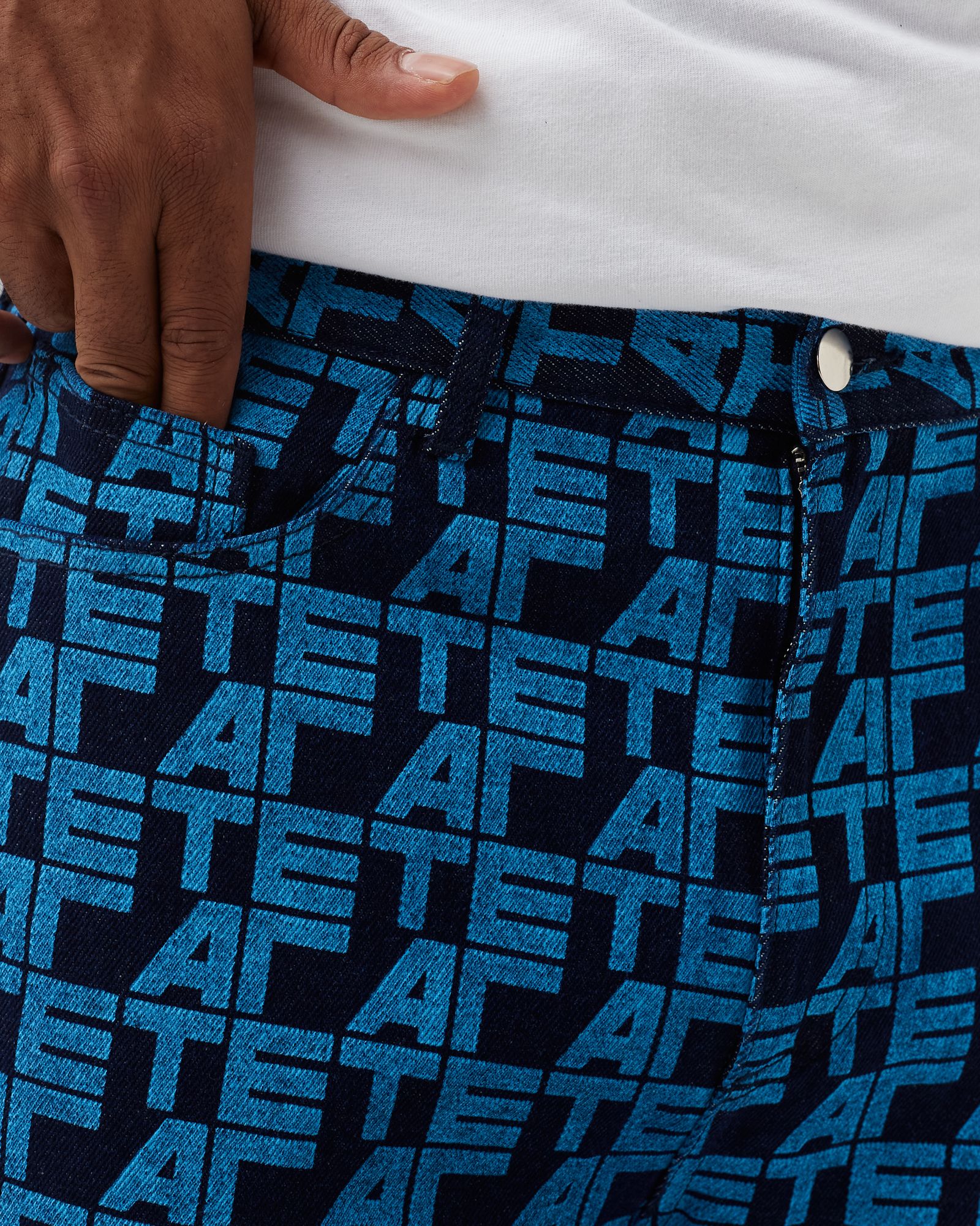 Jean Allover Pants (slightly tapered)