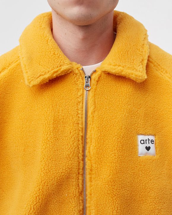 Arte Antwerp Jake Sherpa Jacket Yellow YELLOW