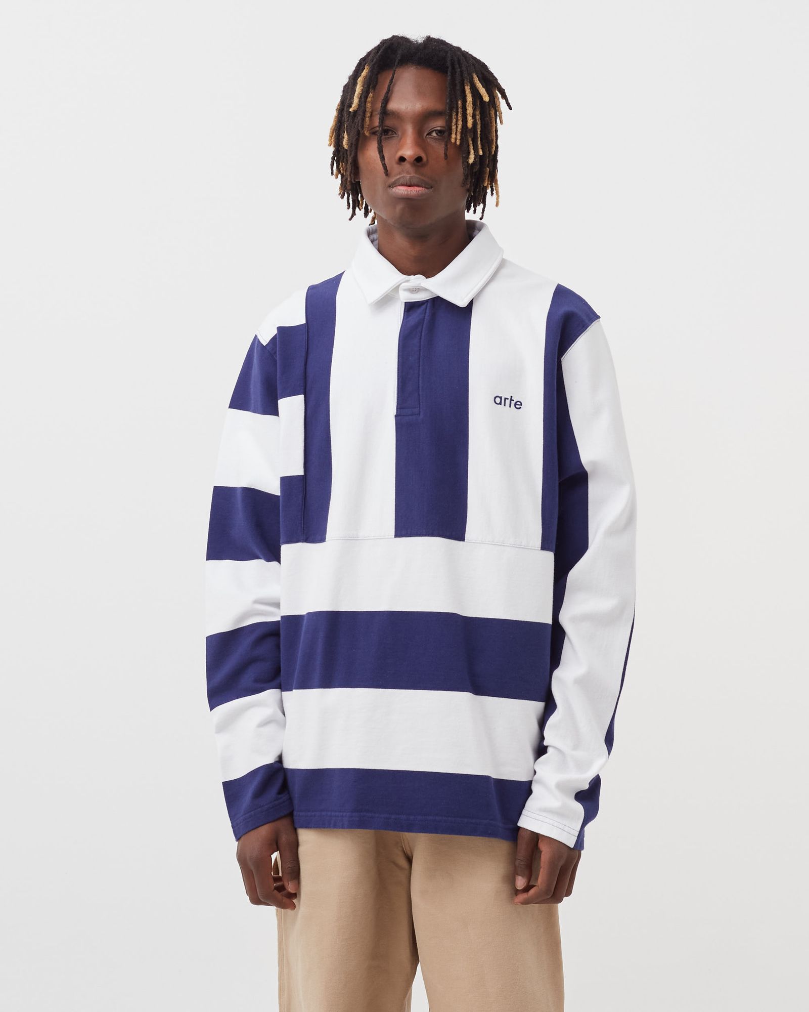 Peter Stripes Longsleeve Polo Shirt