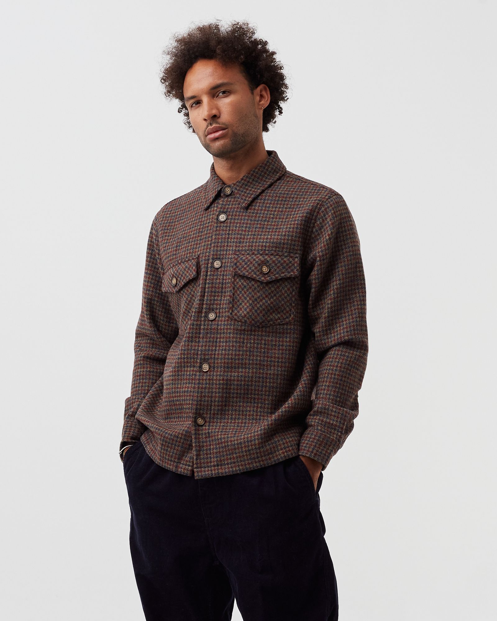 WOOL FIELD OCEAN OVERSHIRT