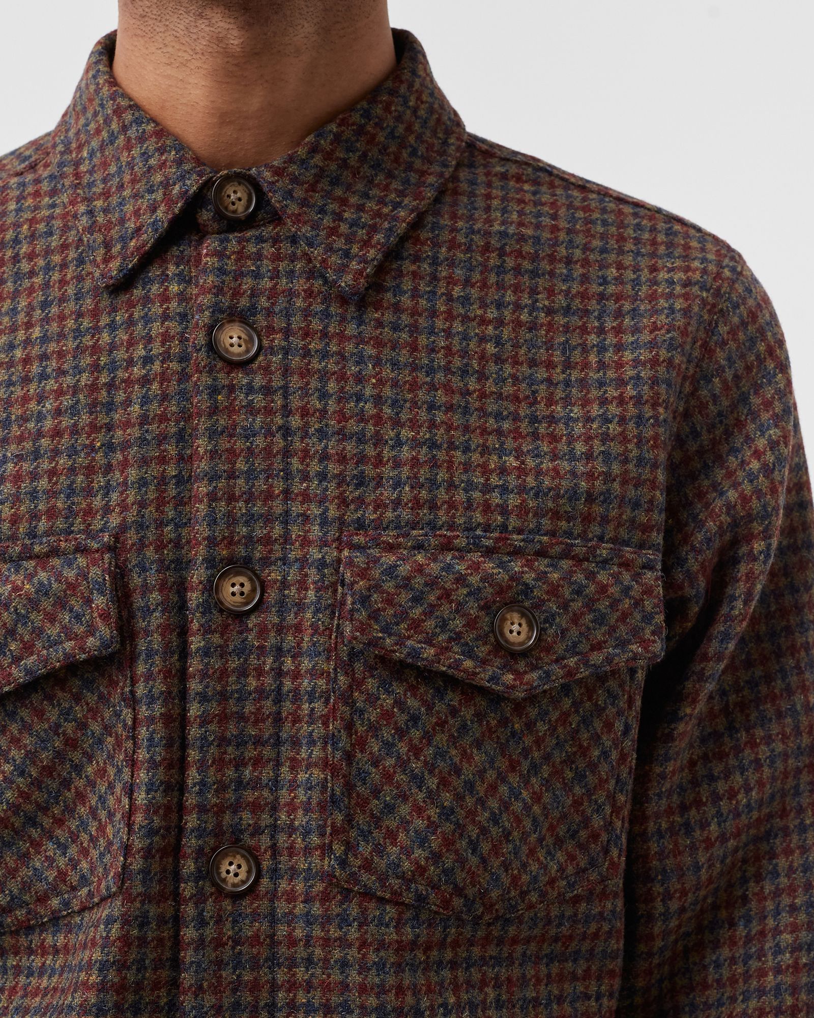 WOOL FIELD OCEAN OVERSHIRT