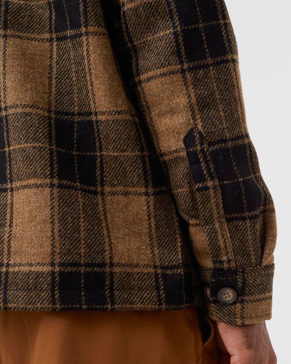WOOL SIDE OVERSHIRT