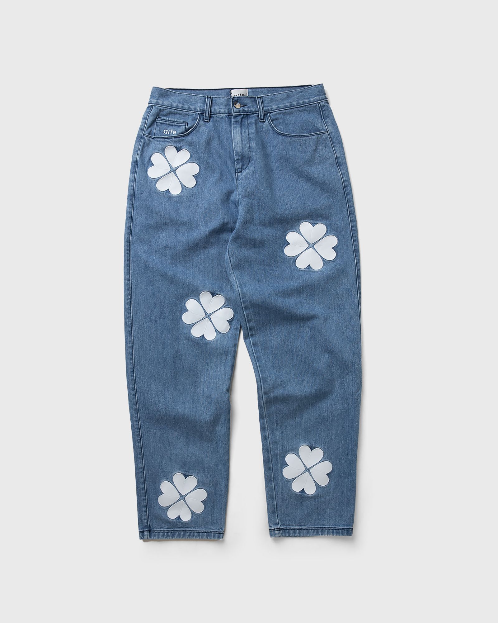 Clover Embroidery Jeans
