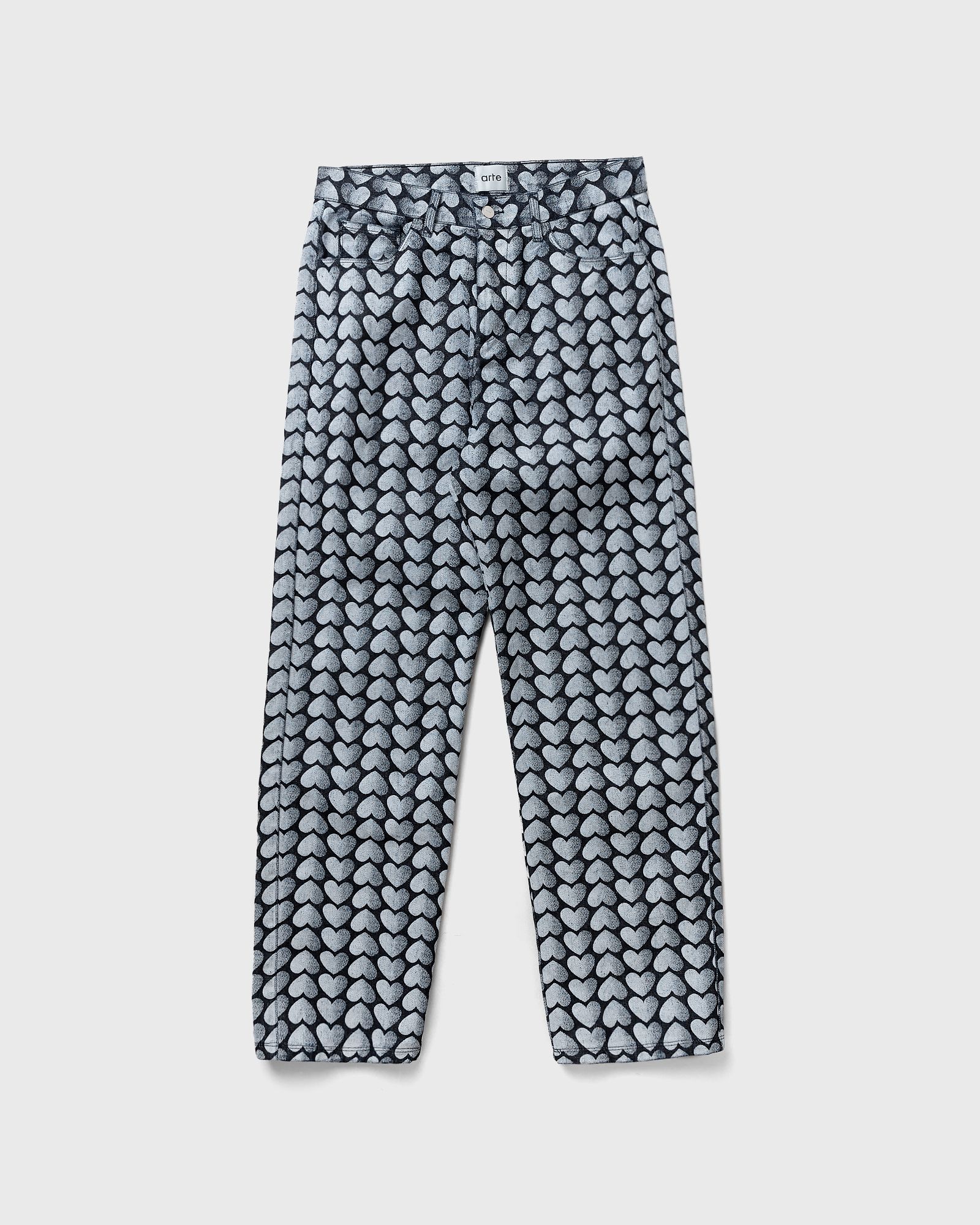 Allover Heart Denim Jeans