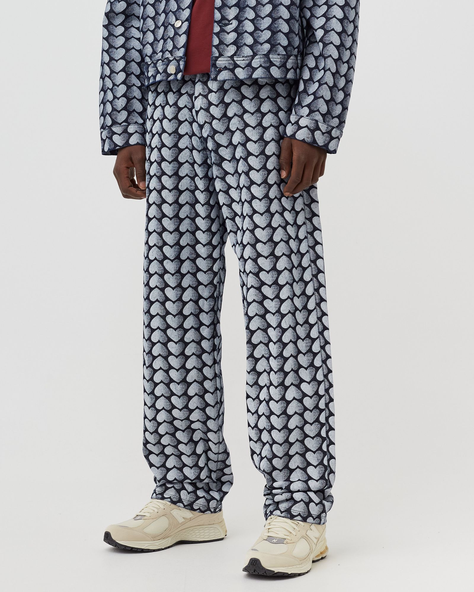 Allover Heart Denim Jeans