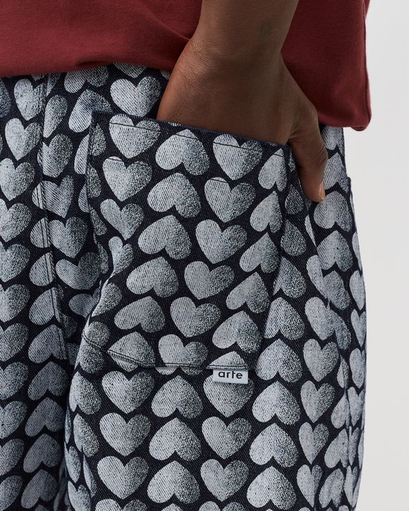 Allover Heart Denim Jeans