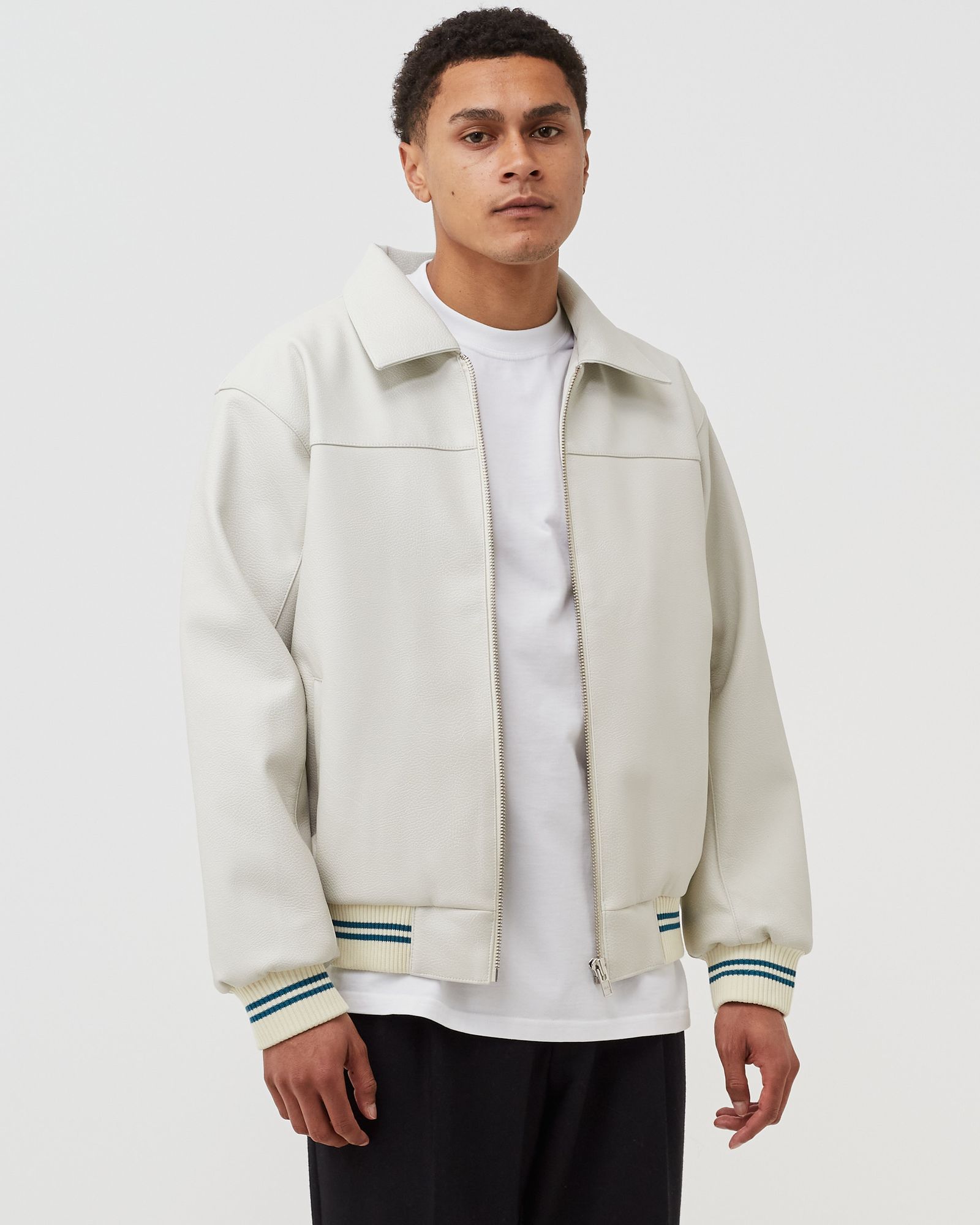 Printed Leather Jacket