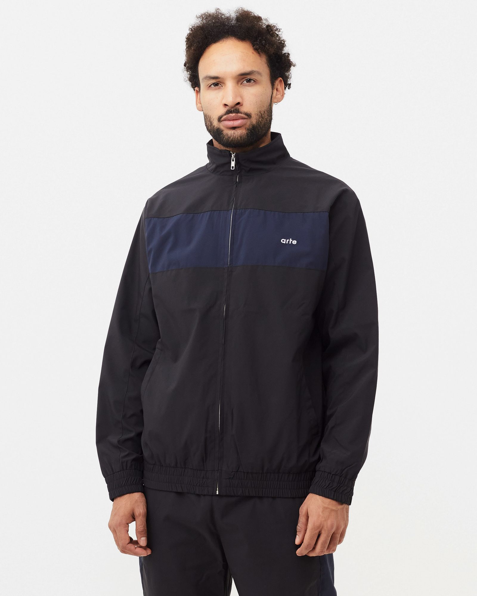 Nylon Colorblock Tracksuit Jacket