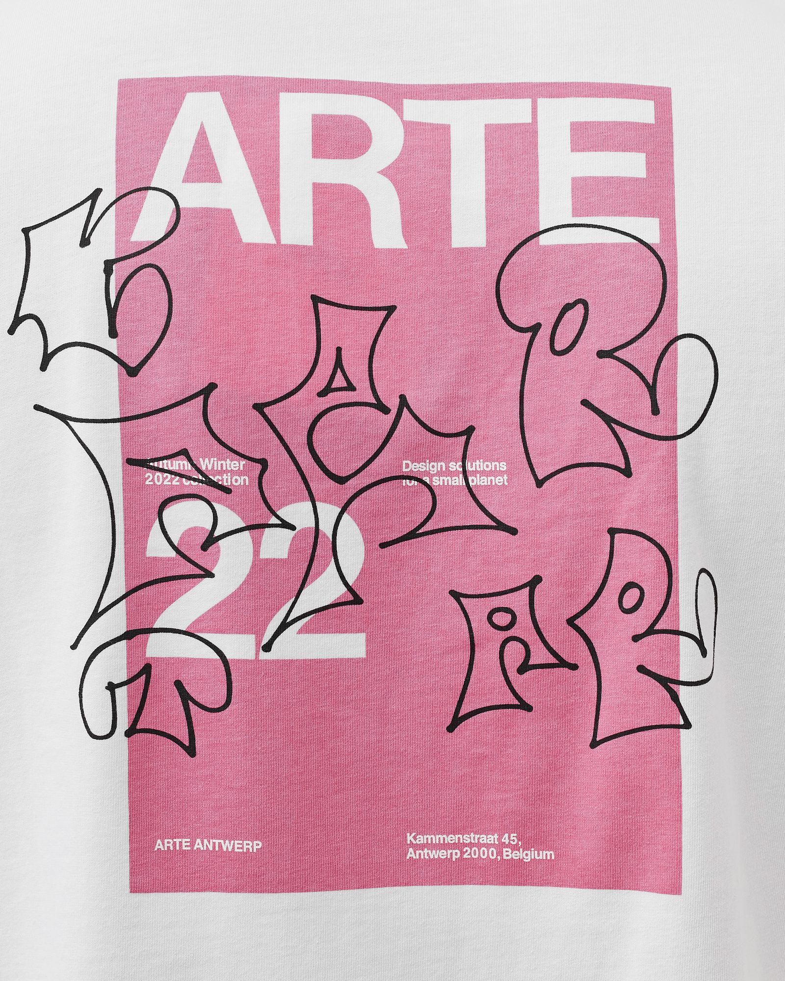 Pink Back Print Tee
