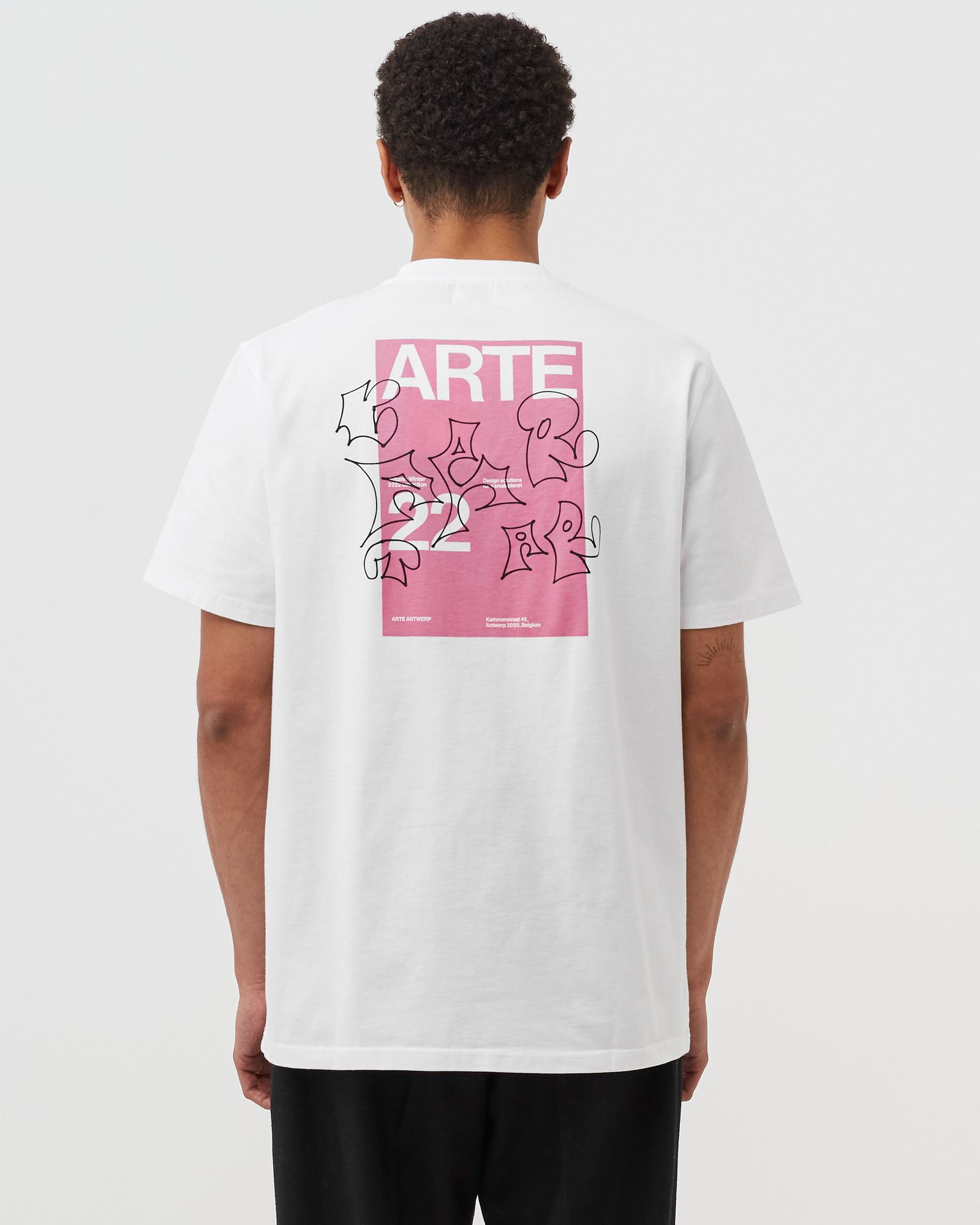 Pink Back Print Tee