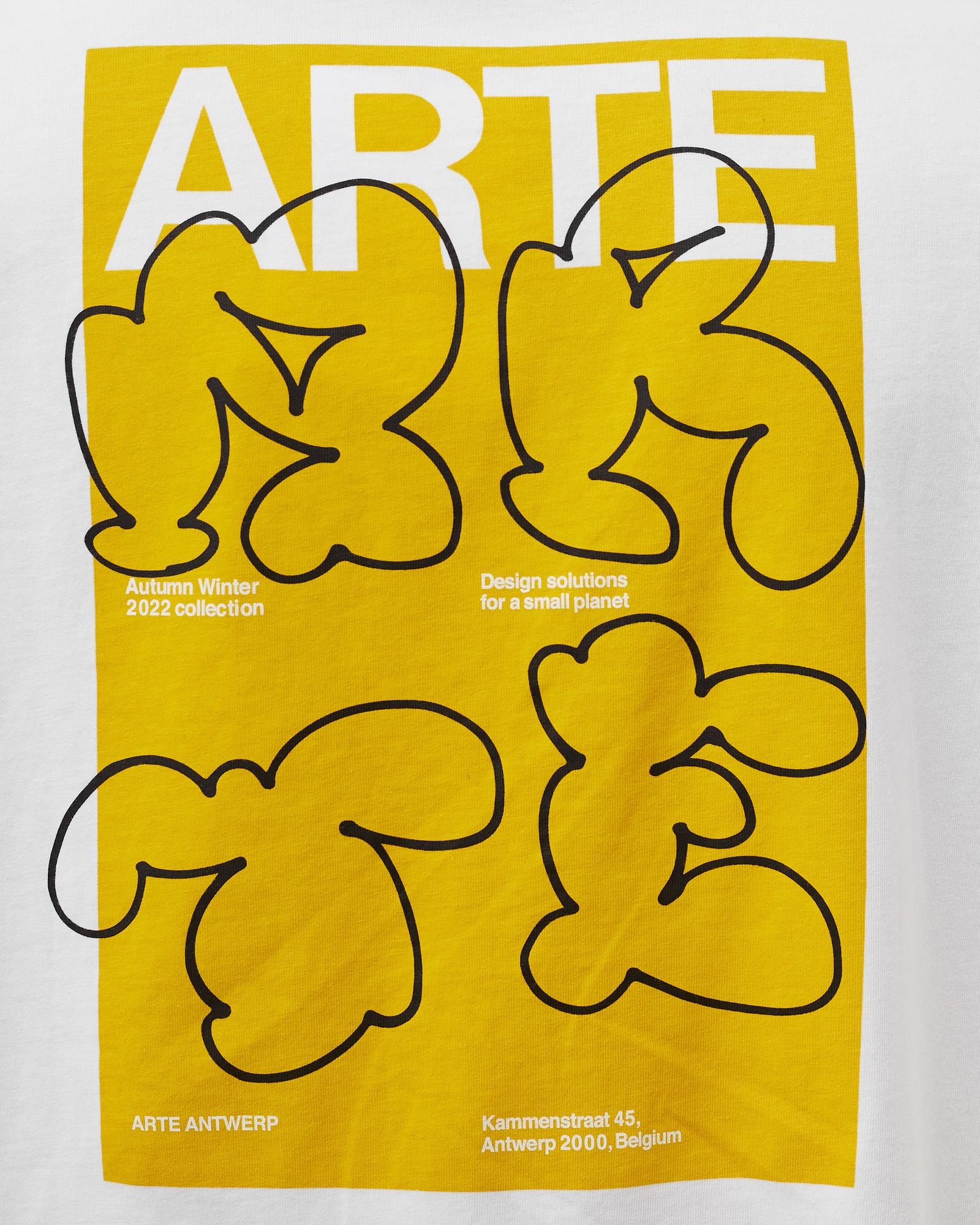 Yellow Print Back Tee