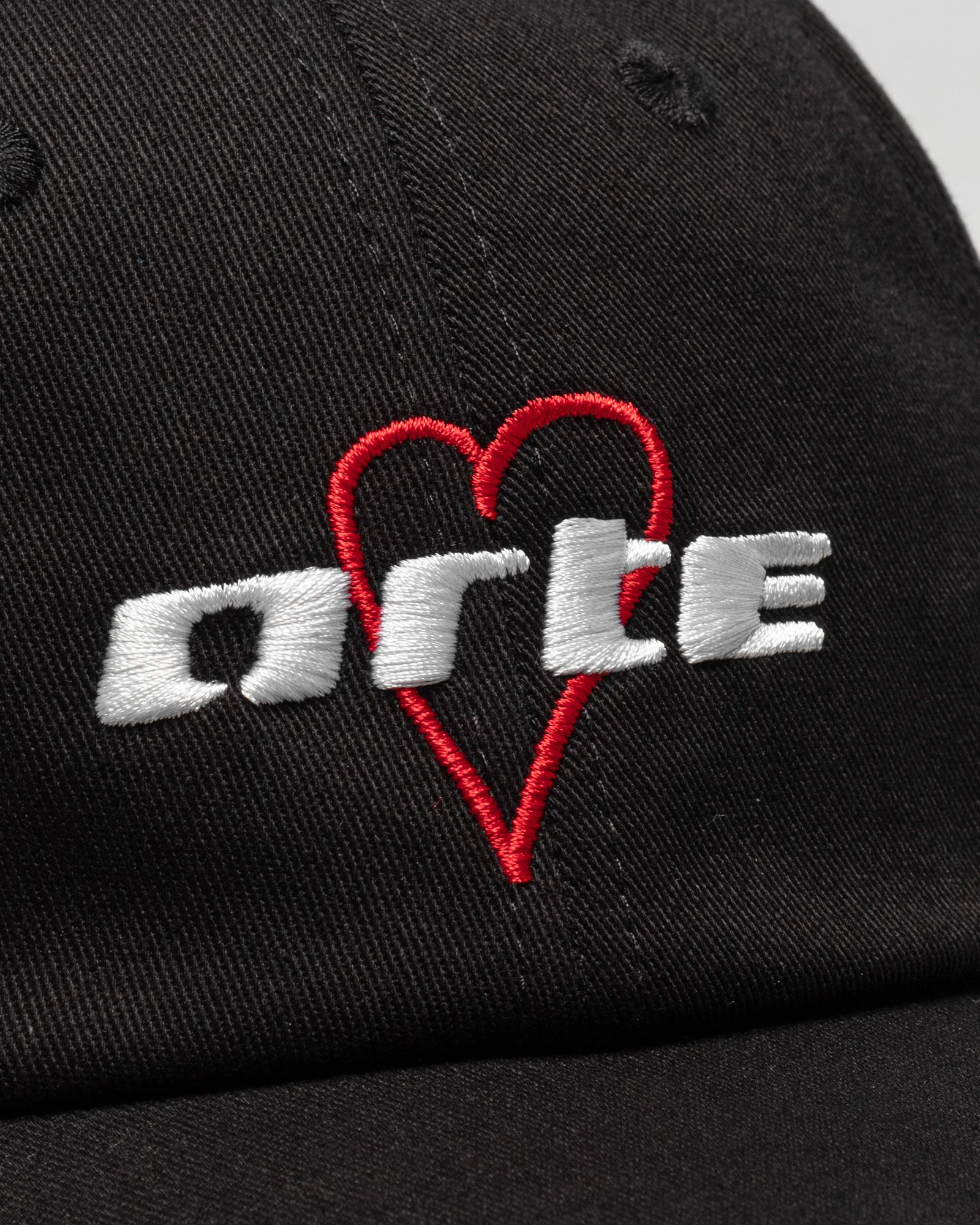 Embroidery Handwritten Heart Logo Cap