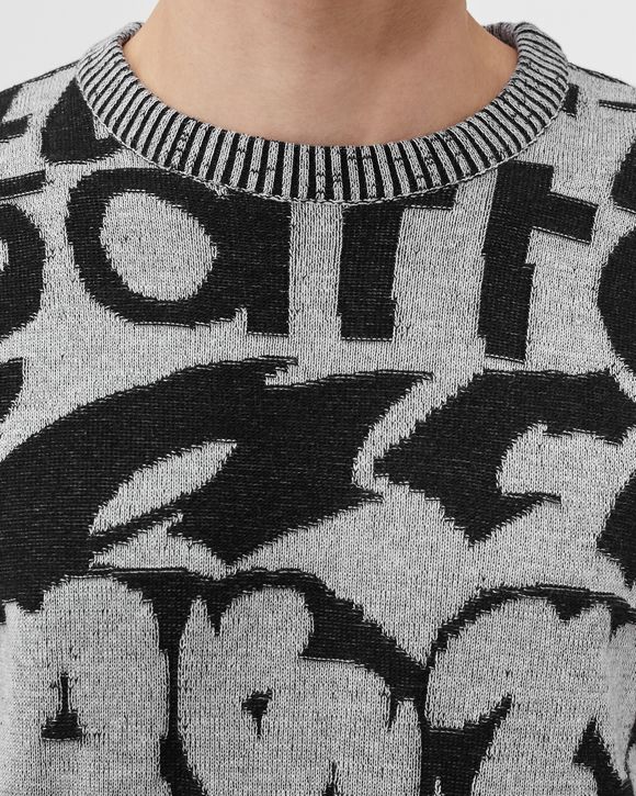 Allover jacquard Knit Sweater