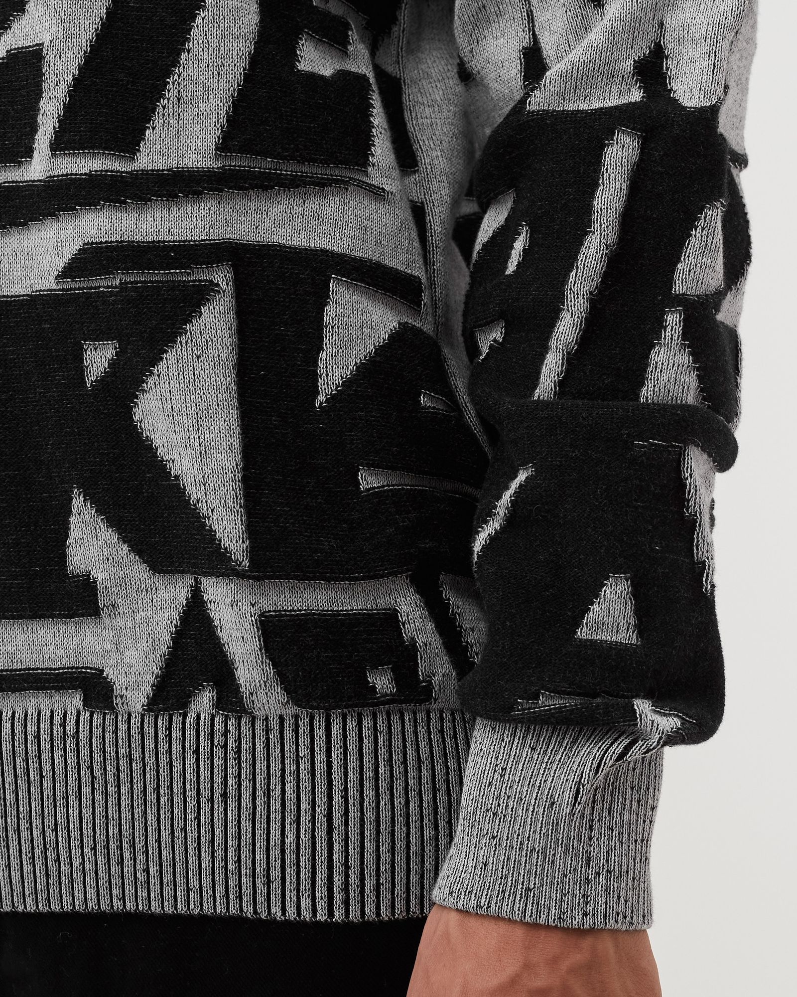 Allover jacquard Knit Sweater