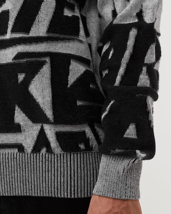 Allover jacquard Knit Sweater