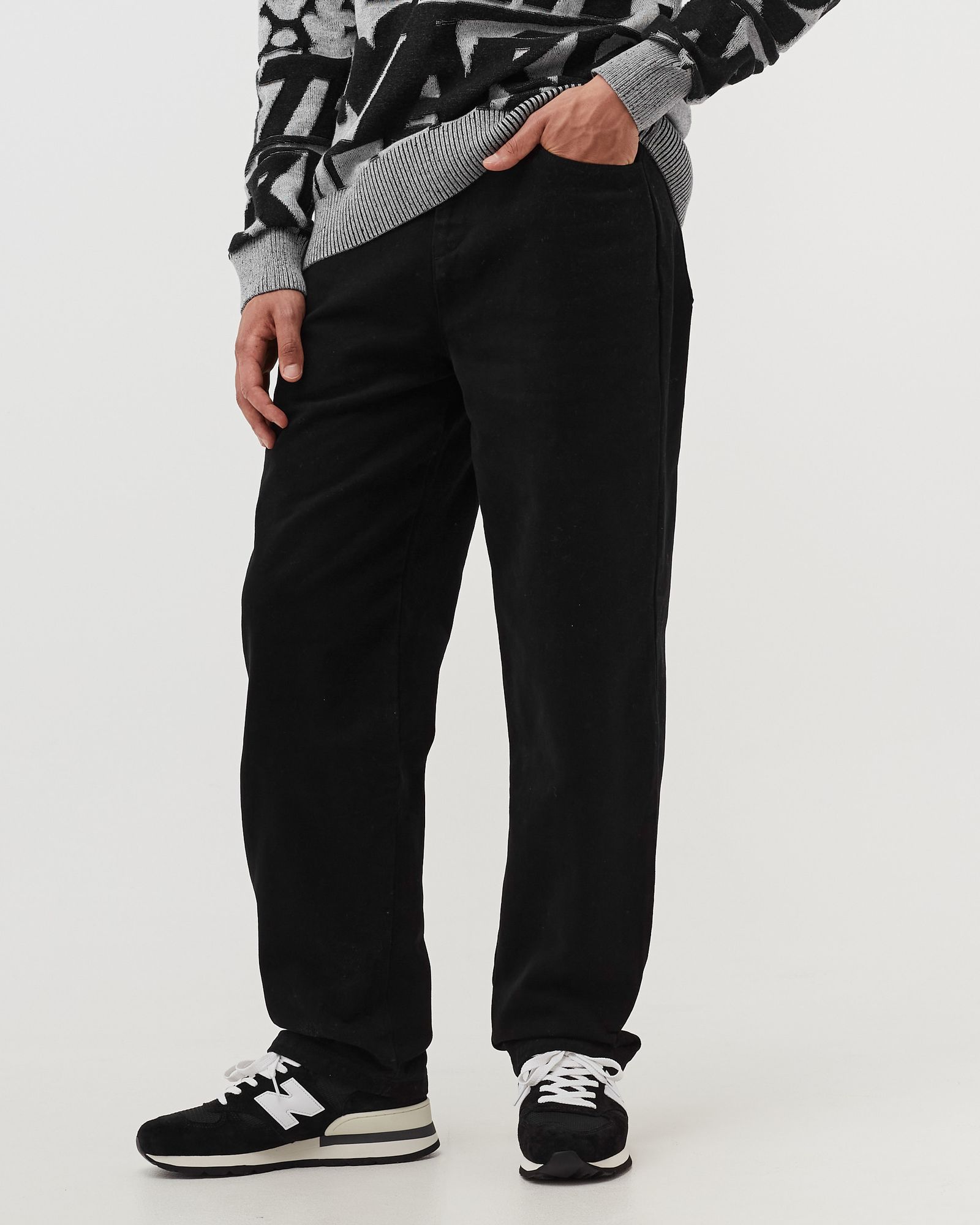 Heart Logo Print Pocket Jeans