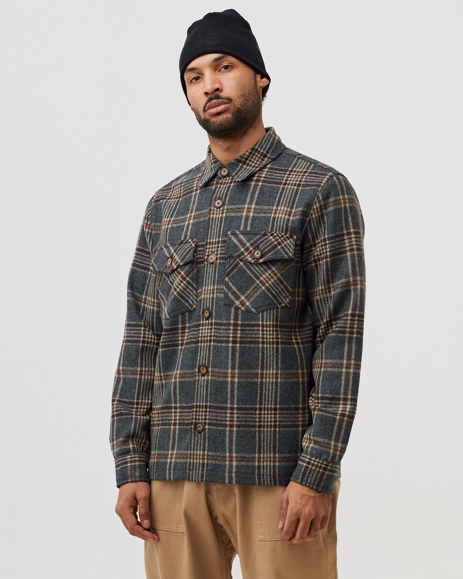 WOOL MESC OVERSHIRT