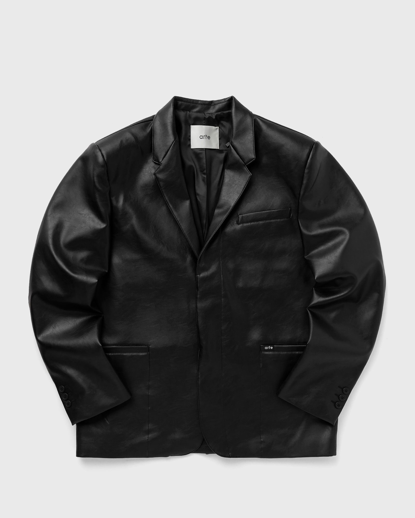 Arte Antwerp - leather suit jacket men coats black in größe:m