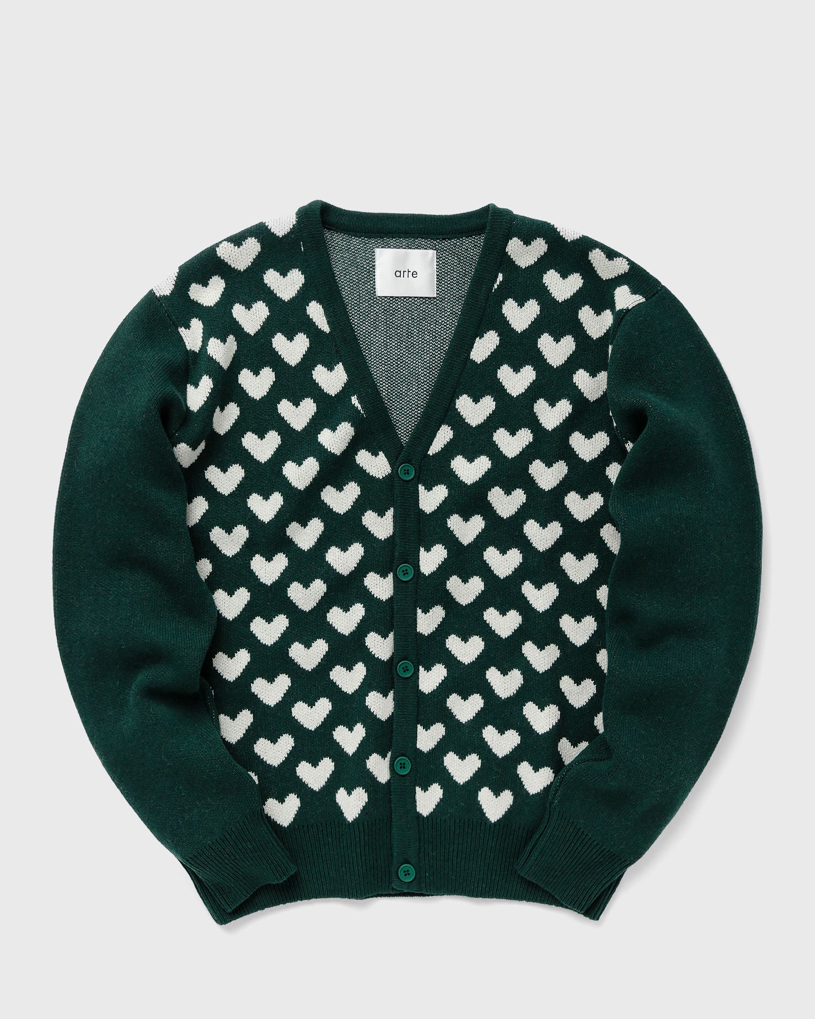 Heart Jacquard Cardigan