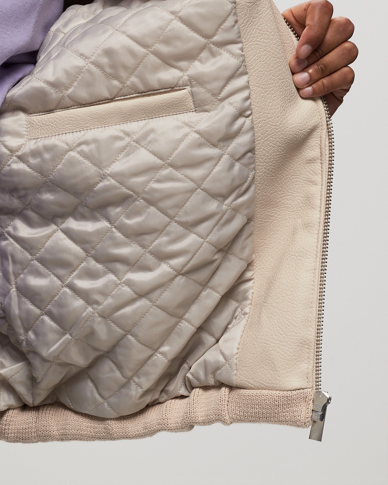 Knit & Leather Jacket