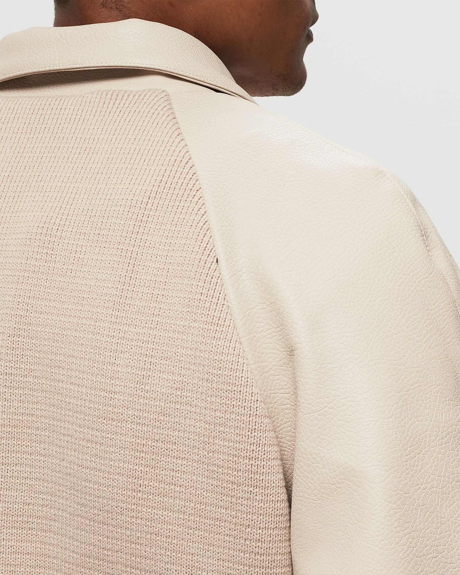 Knit & Leather Jacket