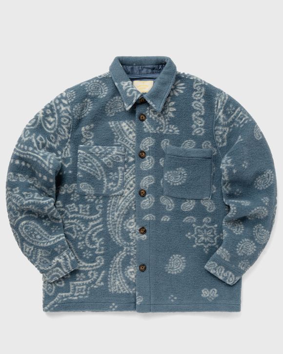 Portuguese Flannel ABSTRACT PAISLEY OVERSHIRT Blue | BSTN Store