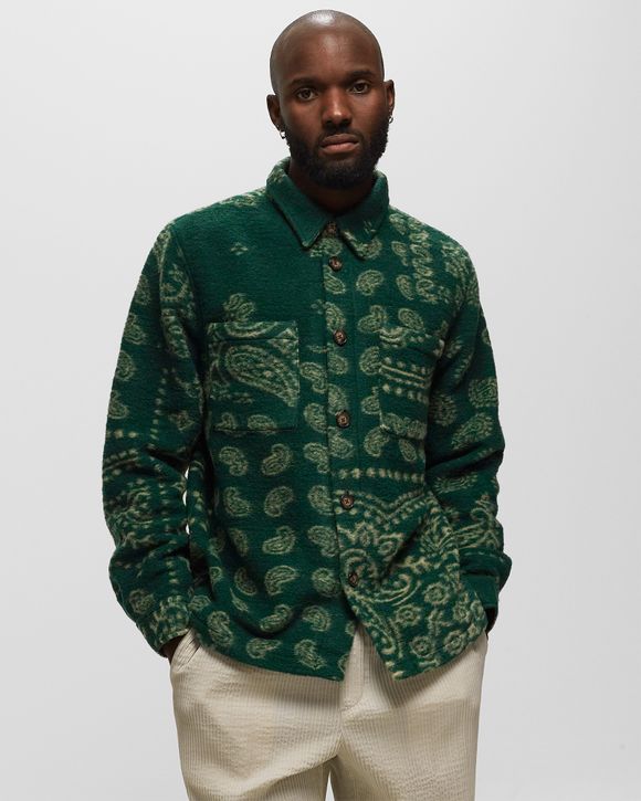 Green discount paisley shirt