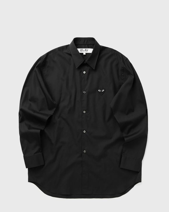 BLACK EMBLEM WOVEN SHIRT