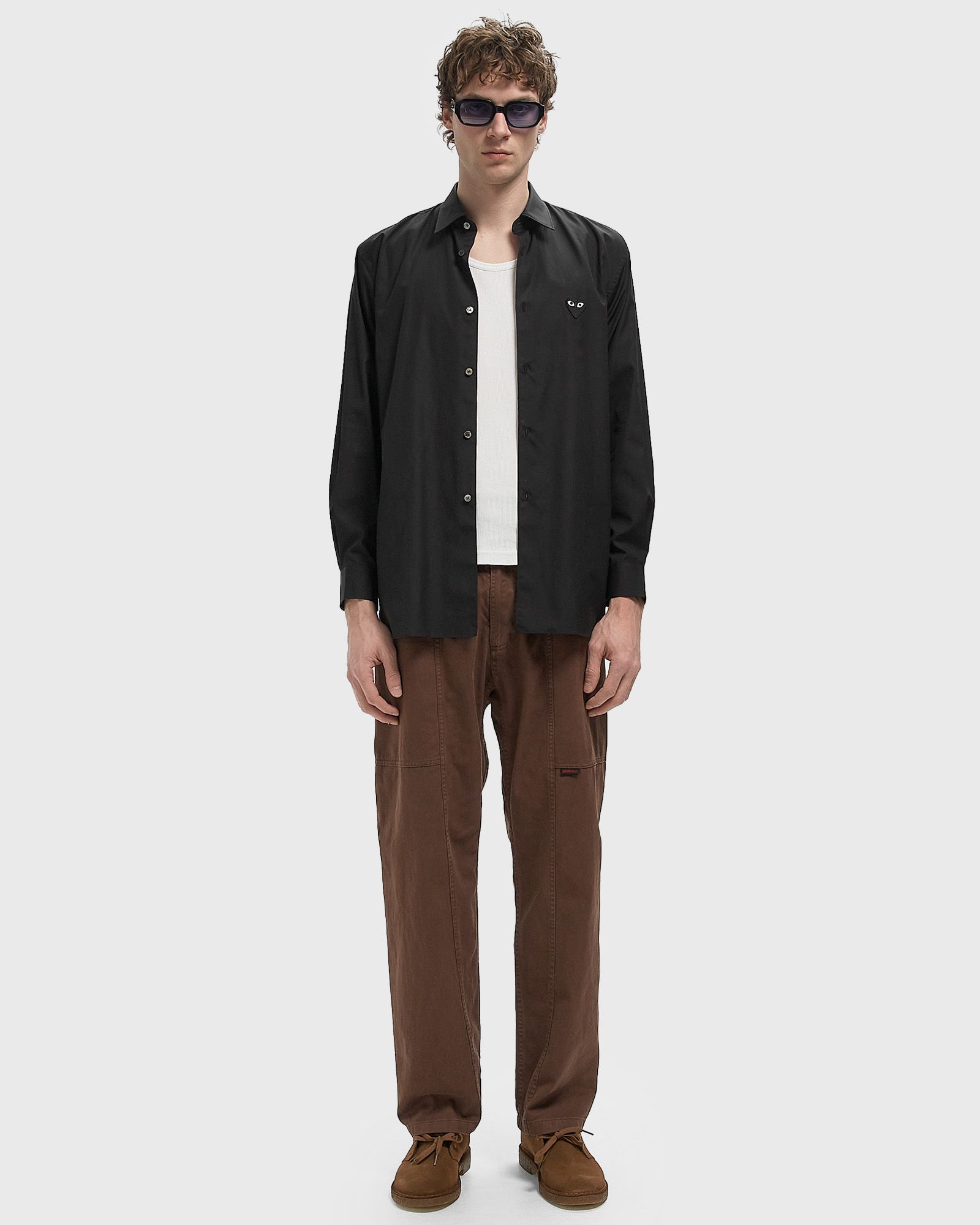 SHIRT BLACK EMBLEM WOVEN