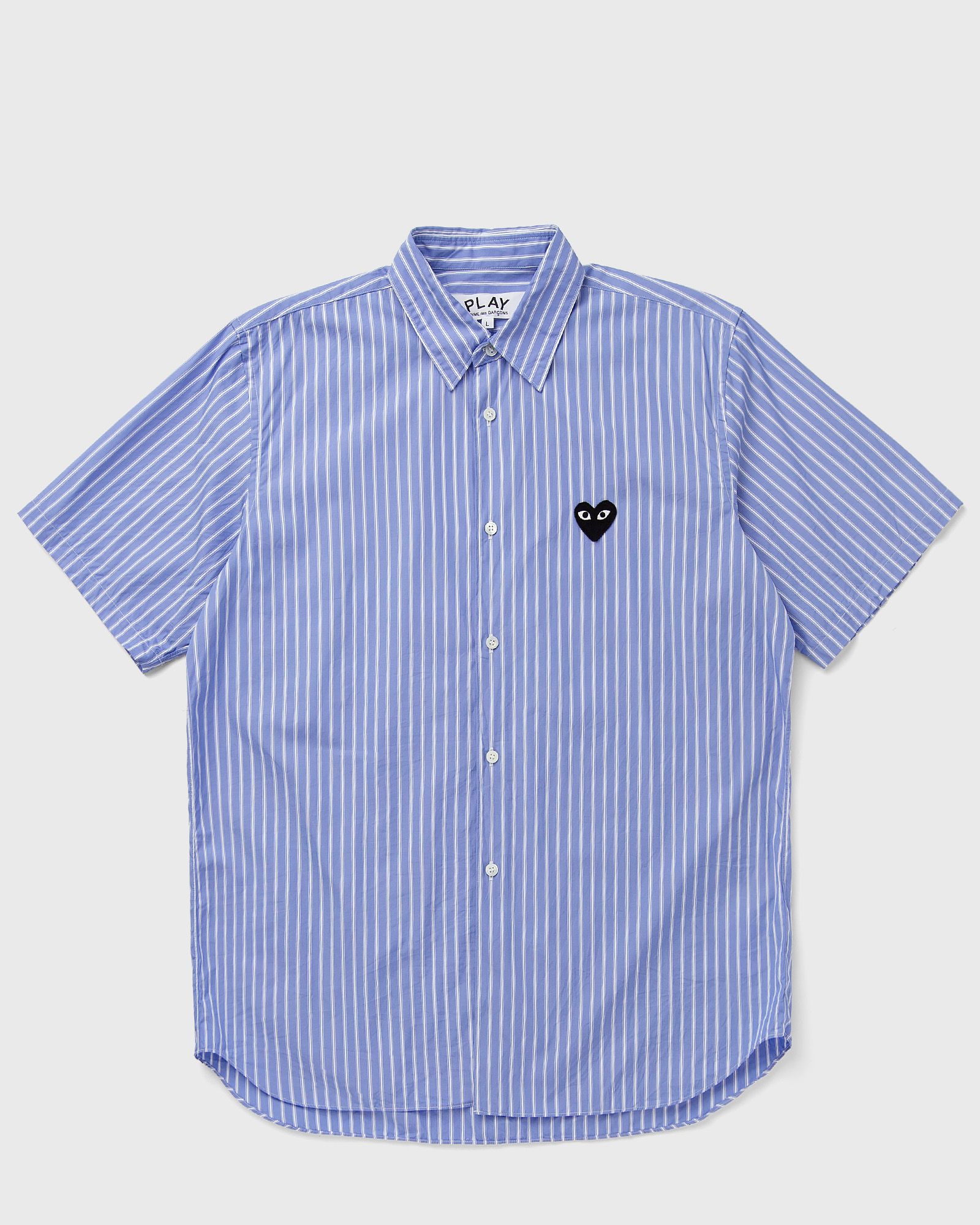 Comme des Garçons Play Comme des Garçons Play BLACK EMBLEM WOVEN SHIRT in blue