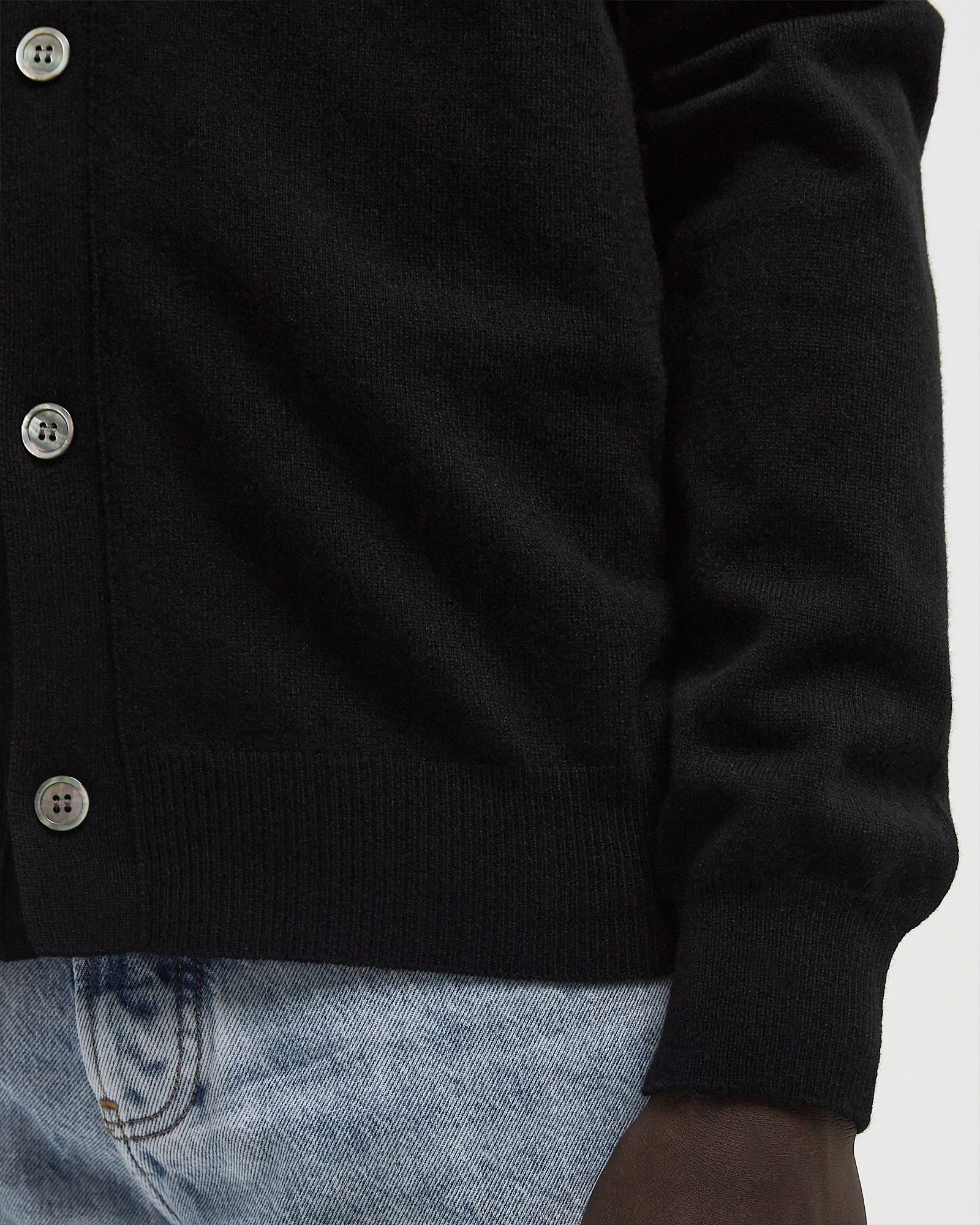Comme des Garçons Play V-NECK CARDIGAN BLACK EMBLEM KNIT