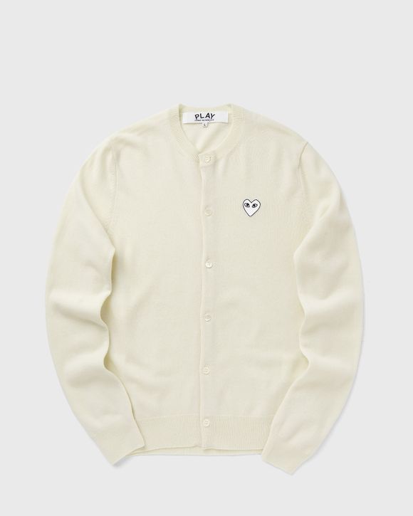 ROUND-NECK WHITE EMBLEM KNIT