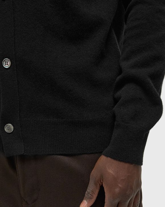 V-NECK CARDIGAN WHITE EMBLEM KNIT