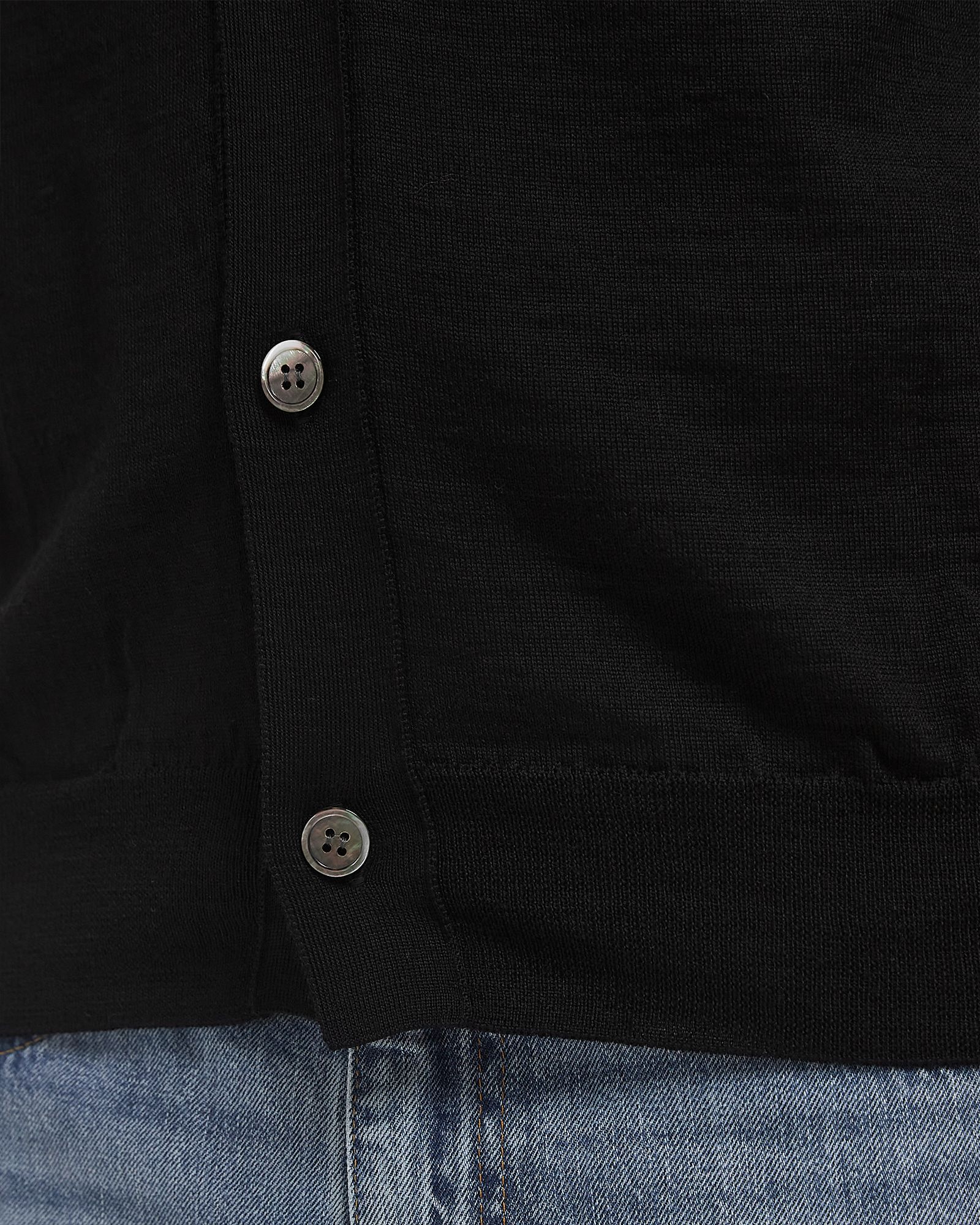 V-NECK CARDIGAN RED EMBLEM KNIT