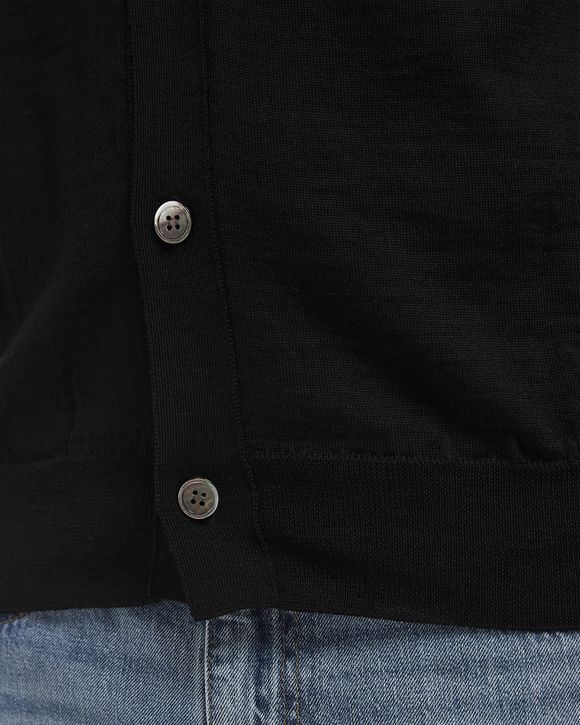 V-NECK CARDIGAN RED EMBLEM KNIT