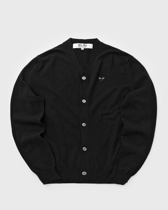 V-NECK CARDIGAN BLACK RHINESTONE KNIT