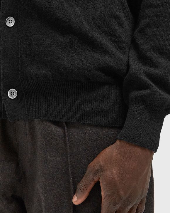 V-NECK CARDIGAN BLACK RHINESTONE KNIT