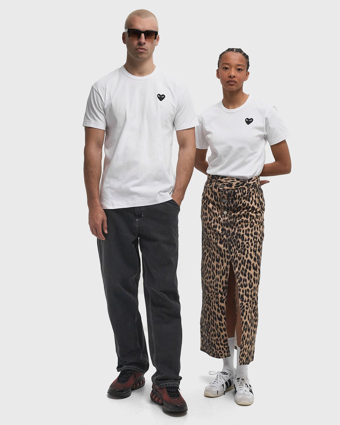 Comme des Garçons Play BLACK HEART TEE White | BSTN Store