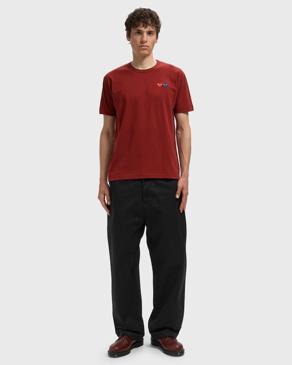 TEE DOUBLE BURGENDY EMBLEM KNIT
